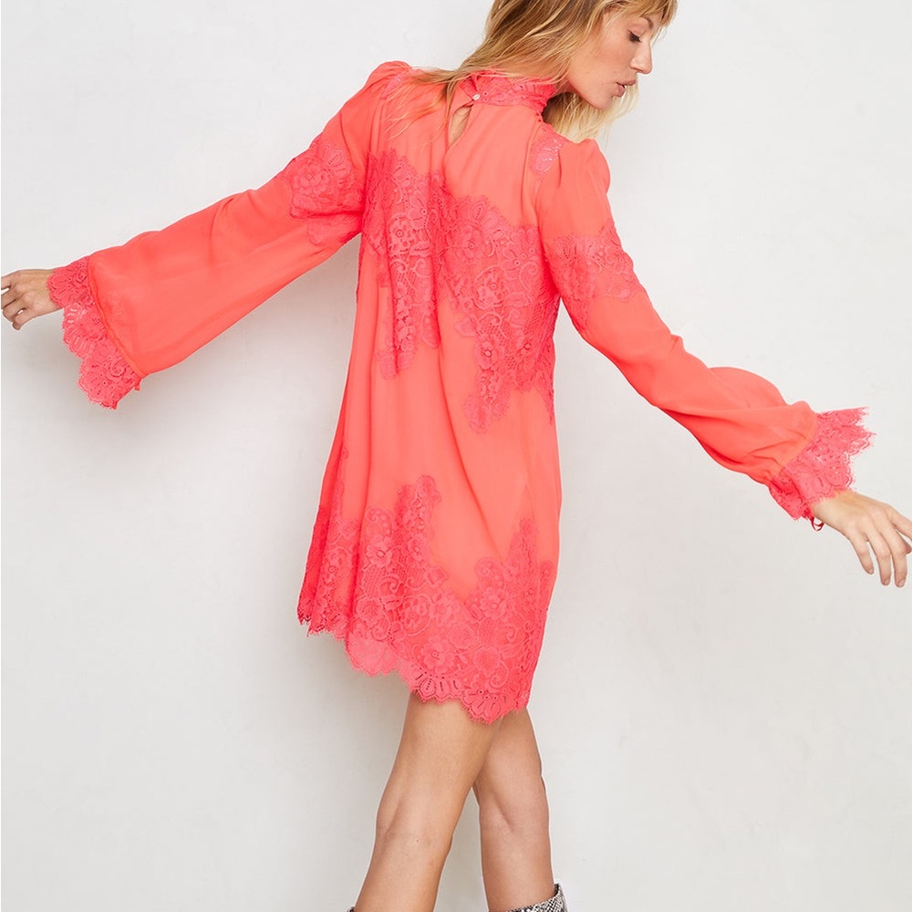 HaH queen for a day dress in bright coral - S